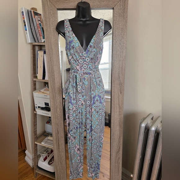 ☆Anthropologie Elevenses Multicolor Patterned Jumpsuit☆ - Picture 2 of 3